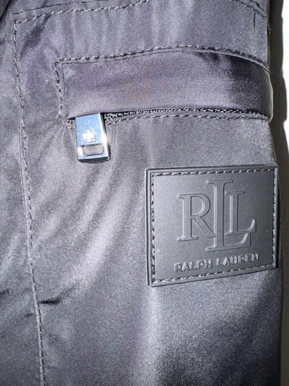 Lauren Ralph Lauren Black Hooded Anorak Jacket - Picture 5 of 6